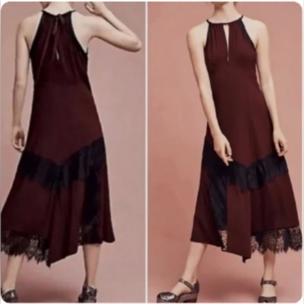 Anthropologie X Moulinette Soeurs Janie Lace asymmetrical gorgeous dress NWT